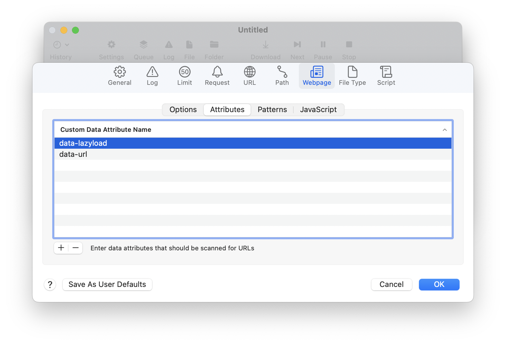 CustomDataAttributes